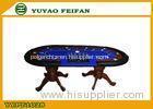 Professional Casino Texas Holdem Poker Table Solid Wooden Legs