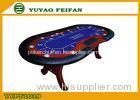 Deluxe Folding Poker Table Top Solid Wooden Feet Club Home For Fun