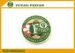 Green Edge Circle Red Shield Metal Poker Chips Professional 40 x 3.3mm