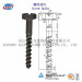 Screw Spike Hex Head coach Screw Twist Spike