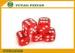 Engraved White Dot Transparent Dice Set Round Corner Game Dice 16 Mm