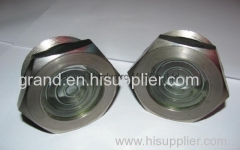 Threaded Steel fused sight glass nickel plated