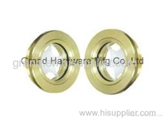 Brass oil level sight windows