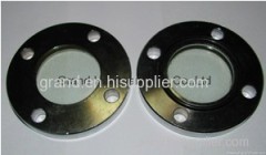 Steel Flange fused sight windows glass