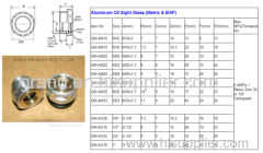 aluminum oil level indicator sight glass