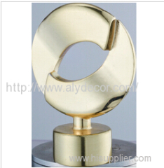 Torsion Circle Metal Curtain Rod Finial