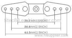 FITEC/FEETECH High Quality sliver 25T 95MM Metal Servo Arm for futaba Servo
