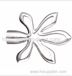 New Style Flower Metal Curtain Pole Finial
