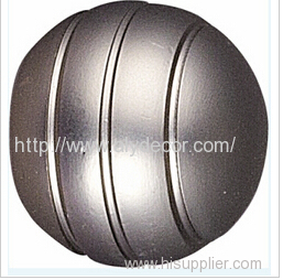 Hot Sale Ball with Grooves Curtain Rod Finial