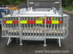 Tubular Steel Loose Foot Crowd Control Barrier