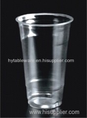 24oz/660ml PET Clear disposable cups with dome&flat lid for juice drinking 98*59*153mm