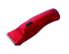 Rechargeable DC Motor Hair Clipper in Matte Red Color with Low Noise Design