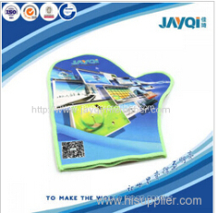 Custom Print 260gsm Microfiber Glasses Cleaning Glove