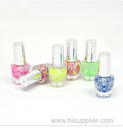 Kids Water-based Plum Flower Glitter Nail Polish