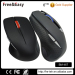 Black optical wireless mouse for PC