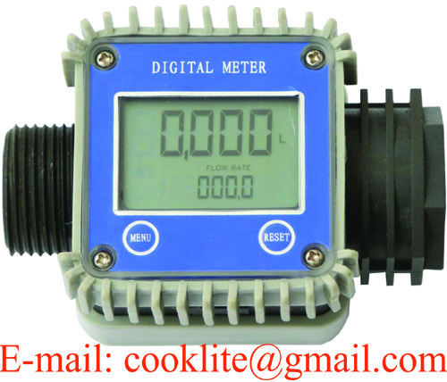 4 Digits Mechanical Gas Petroleum Flow Meter Diesel Fuel Oil Flowmeter