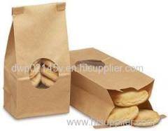 Paper Plastic Bakery Flat Bottom Bags