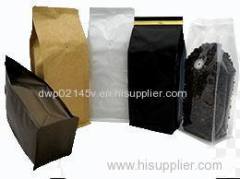 Paper Plastic Pocket Zipper Flat Bottom Coffee Bags