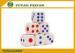 Round Corner Plastic Game Fun 6 Sided Dice Sets Color Dot 16 x 16 x 16mm