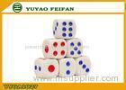 Round Corner Plastic Game Fun 6 Sided Dice Sets Color Dot 16 x 16 x 16mm