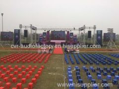 CVR dual 12 inch powered line array system guangzhou pro audio factory