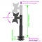 For small TV gas spring motorized lift desk mount TV Lift Mount