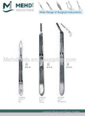 scalpel handle with stainless steel