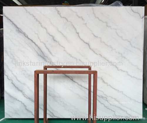 Natural Guangxi White Marble Slab Tile