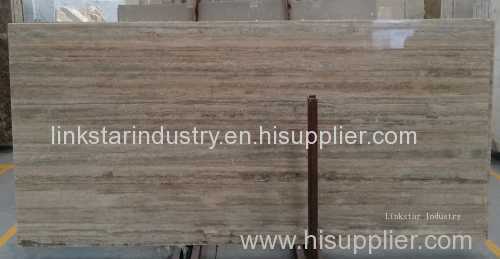 Natural Silver Grey Travertine Slab Tile