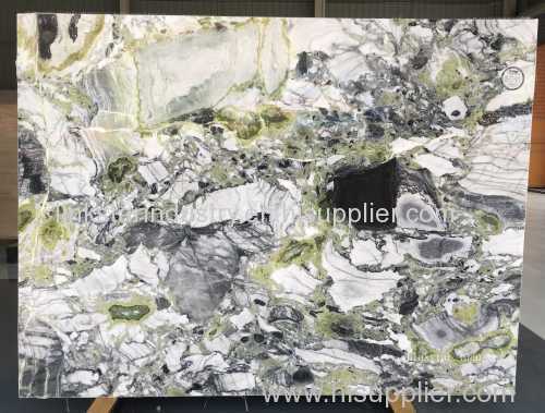 Natural Cold Emerald Marble Slab Tile