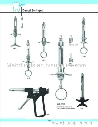 Dental Syringe for different surgeries