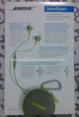 New Bose SoundSport Sports Earbuds Earphones With Inline Mic and Remote Energy Green