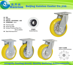 Kaiston Medium Duty Yellow Nylon Castor