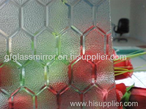 wood patterned glass with cheap price