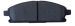 ceramic disk brake pad WVA21348