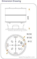 Medium-intensity Dual Obstruction Light