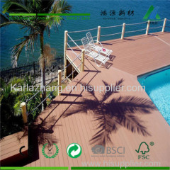 non-slip wpc wood plastic composite deck flooring made in china