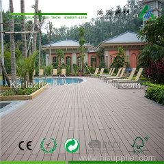 non-slip wpc wood plastic composite deck flooring made in china