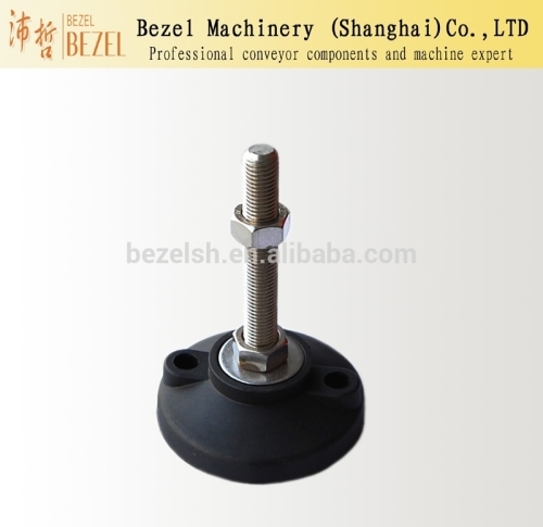 Adjustable rubber labeller feet package conveyer