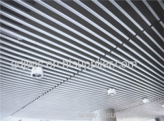 aluminum ceiling U-shaped baffle ceiling system