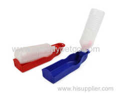 Red/Blue Colors Portable Plastic Dog water bottle