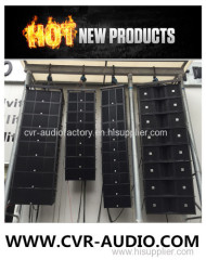 Dual 10 inch line array system active powered sound indoor outdoor
