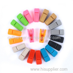 Plastic flocked spring clips