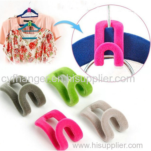 Flocked mini hook hanger accessory