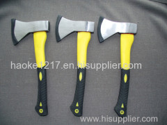 Axe with plastic coated handle