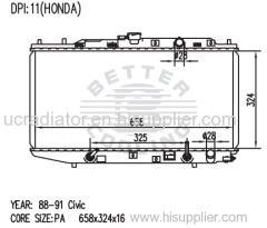 Auto Radiator for HONDA CIVIC