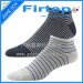 Stripe design men's ankle leisure socks cotton sport socks