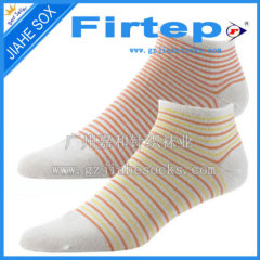 Stripe design men's ankle leisure socks cotton sport socks