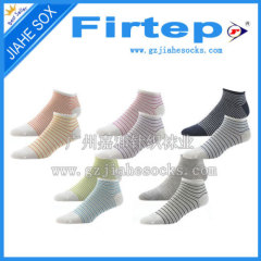 Stripe design men's ankle leisure socks cotton sport socks