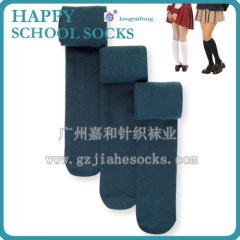 Plain color student socks knee high school socks wholesale